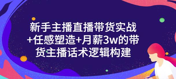 新手主播直播带货实战+信任感塑造+月薪3w的带货主播话术逻辑构建凯哥轻创网-网创项目资源站-副业项目-创业项目-搞钱项目凯哥轻创网