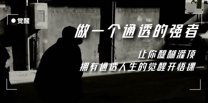 觉醒-做一个通透强者，让你醍醐灌顶，拥有通透人生，掌握强大的秘密凯哥轻创网-网创项目资源站-副业项目-创业项目-搞钱项目凯哥轻创网
