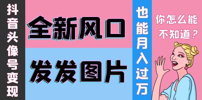 抖音头像号变现0基础教程凯哥轻创网-网创项目资源站-副业项目-创业项目-搞钱项目凯哥轻创网