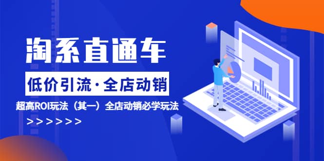 淘系直通车《低价·引流 全店·动销》超高ROI玩法（其一）全店动销必学玩法凯哥轻创网-网创项目资源站-副业项目-创业项目-搞钱项目凯哥轻创网