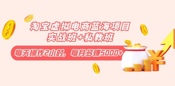 淘宝虚拟电商蓝海项目实战班+私教班凯哥轻创网-网创项目资源站-副业项目-创业项目-搞钱项目凯哥轻创网