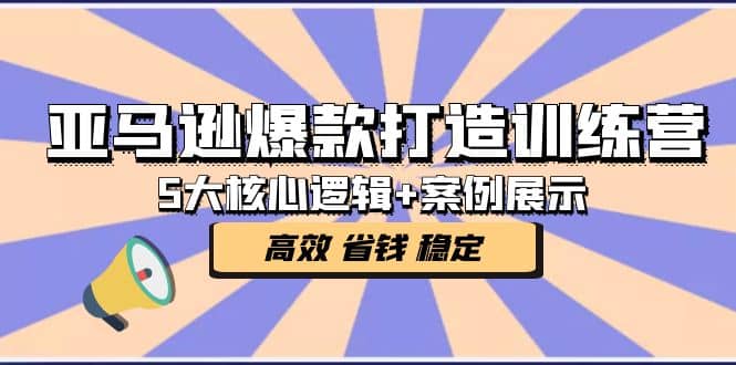 亚马逊爆款打造训练营：5大核心逻辑+案例展示 打造爆款链接 高效 省钱 稳定凯哥轻创网-网创项目资源站-副业项目-创业项目-搞钱项目凯哥轻创网
