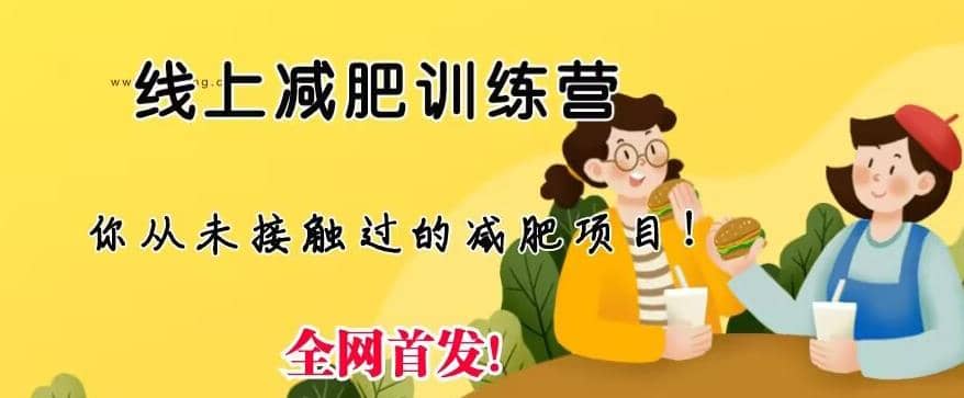 线上减肥训练营，足不出户，仅靠拉几个社群，发几条朋友圈，就可以月实现入五位【揭秘】凯哥轻创网-网创项目资源站-副业项目-创业项目-搞钱项目凯哥轻创网