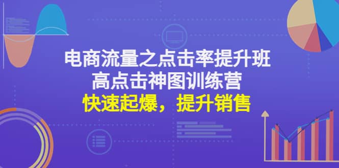 电商流量之点击率提升班+高点击神图训练营：快速起爆，提升销售凯哥轻创网-网创项目资源站-副业项目-创业项目-搞钱项目凯哥轻创网