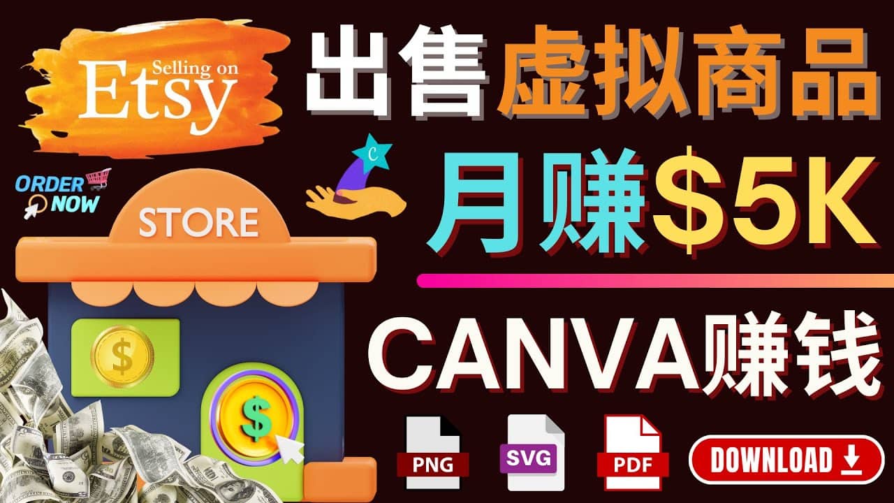 通过Etsy出售Canva模板，操作简单，收益高，月赚5000美元凯哥轻创网-网创项目资源站-副业项目-创业项目-搞钱项目凯哥轻创网