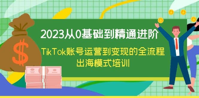 2023从0基础到精通进阶，TikTok账号运营到变现的全流程出海模式培训凯哥轻创网-网创项目资源站-副业项目-创业项目-搞钱项目凯哥轻创网
