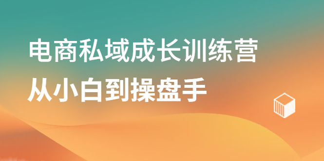 电商私域成长训练营，从小白到操盘手凯哥轻创网-网创项目资源站-副业项目-创业项目-搞钱项目凯哥轻创网