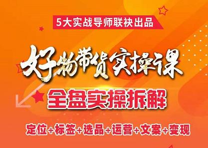 抖音好物带货实操课，全盘拆解抖音好物带货号全套流程打法凯哥轻创网-网创项目资源站-副业项目-创业项目-搞钱项目凯哥轻创网