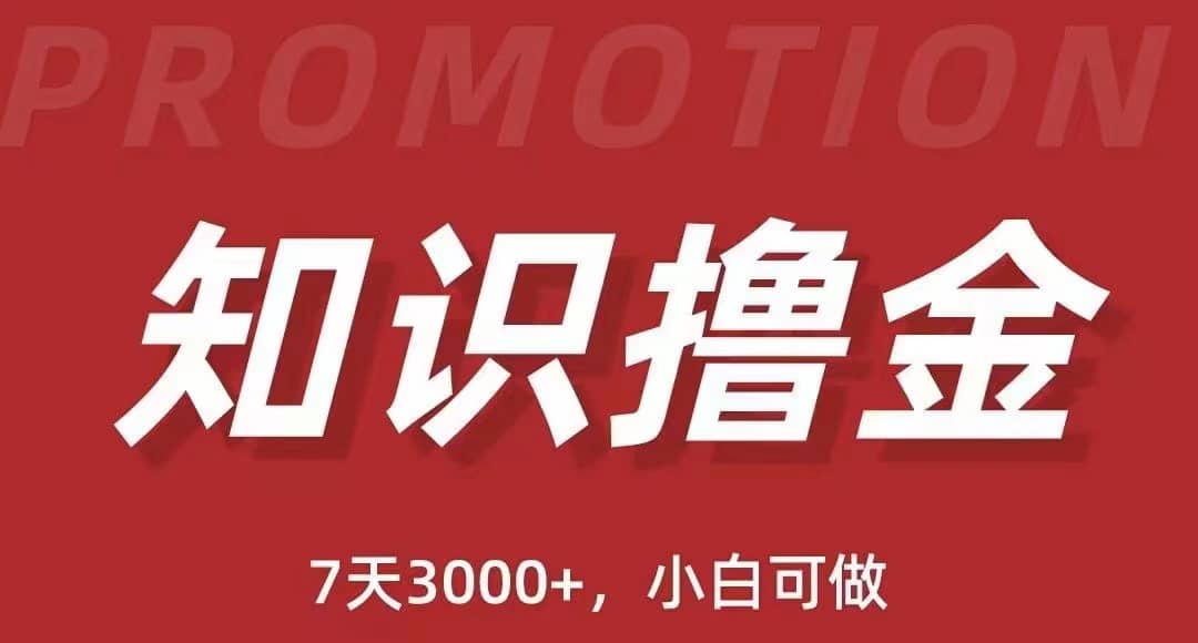 抖音知识撸金项目：执行力强当天见收益(教程+资料)凯哥轻创网-网创项目资源站-副业项目-创业项目-搞钱项目凯哥轻创网