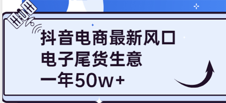抖音电商最新风口，利用信息差做电子尾货生意，一年50w+（7节课+货源渠道)凯哥轻创网-网创项目资源站-副业项目-创业项目-搞钱项目凯哥轻创网