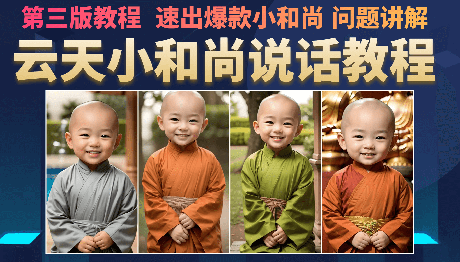 云天小和尚会说话，7天万粉（第3版教程）凯哥轻创网-网创项目资源站-副业项目-创业项目-搞钱项目凯哥轻创网