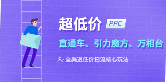2023超低价·ppc—“直通车、引力魔方、万相台”全渠道·低价扫流核心玩法凯哥轻创网-网创项目资源站-副业项目-创业项目-搞钱项目凯哥轻创网