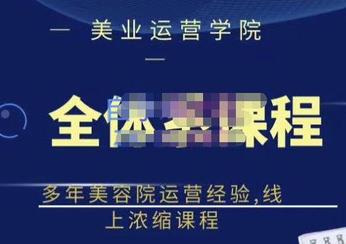 网红美容院全套营销落地课程，多年美容院运营经验，线上浓缩课程凯哥轻创网-网创项目资源站-副业项目-创业项目-搞钱项目凯哥轻创网
