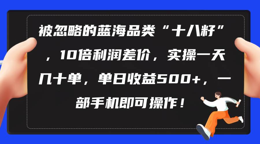 被忽略的蓝海品类“十八籽”，10倍利润差价，实操一天几十单 单日收益500+凯哥轻创网-网创项目资源站-副业项目-创业项目-搞钱项目凯哥轻创网