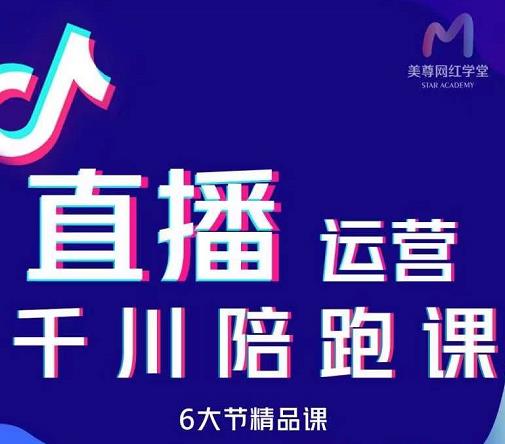 美尊-抖音直播运营千川系统课：直播​运营规划、起号、主播培养、千川投放等凯哥轻创网-网创项目资源站-副业项目-创业项目-搞钱项目凯哥轻创网