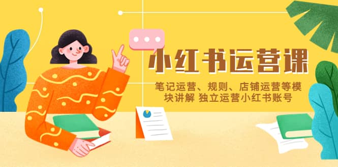 小红书·运营课，笔记运营、规则、店铺运营等模块讲解 独立运营小红书账号凯哥轻创网-网创项目资源站-副业项目-创业项目-搞钱项目凯哥轻创网
