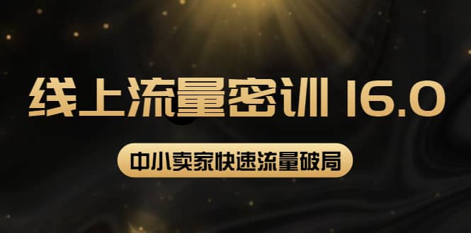 2022秋秋线上流量密训16.0：包含 暴力引流10W+中小卖家流量破局技巧 等等！凯哥轻创网-网创项目资源站-副业项目-创业项目-搞钱项目凯哥轻创网