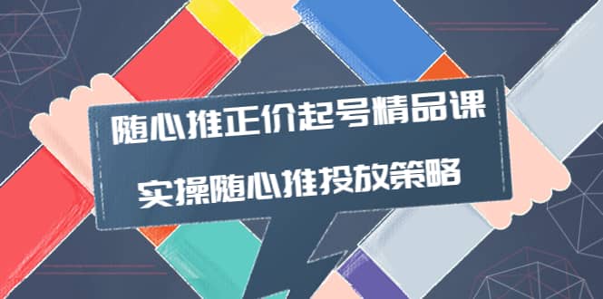 随心推正价起号精品课，实操随心推投放策略（5节课-价值298）凯哥轻创网-网创项目资源站-副业项目-创业项目-搞钱项目凯哥轻创网