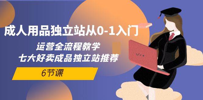 成人用品独立站从0-1入门，运营全流程教学，七大好卖成品独立站推荐-6节课凯哥轻创网-网创项目资源站-副业项目-创业项目-搞钱项目凯哥轻创网