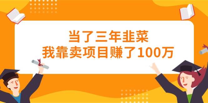 当了三年韭菜我靠卖项目赚了100万凯哥轻创网-网创项目资源站-副业项目-创业项目-搞钱项目凯哥轻创网