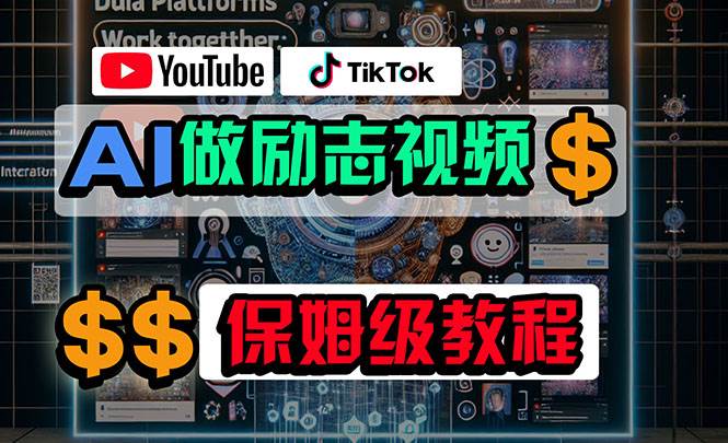 利用AI制作励志视频，在YouTube和TikTok赚钱，小白可做（附工具）凯哥轻创网-网创项目资源站-副业项目-创业项目-搞钱项目凯哥轻创网