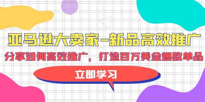 亚马逊 大卖家-新品高效推广，分享如何高效推广，打造百万美金爆款单品凯哥轻创网-网创项目资源站-副业项目-创业项目-搞钱项目凯哥轻创网