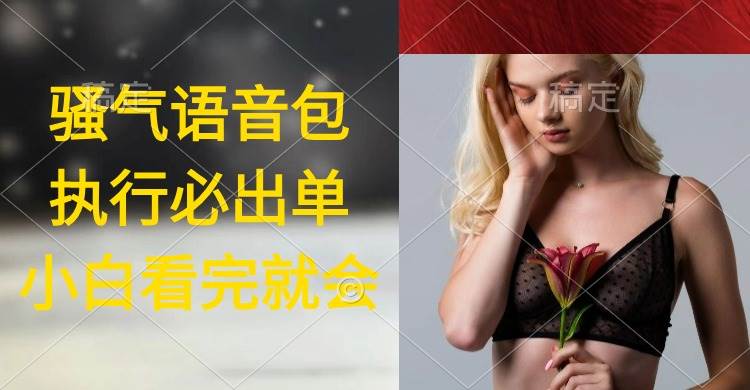 执行就出单，日入2000+，超火骚气语音包，小白看完课程就能马上实操凯哥轻创网-网创项目资源站-副业项目-创业项目-搞钱项目凯哥轻创网