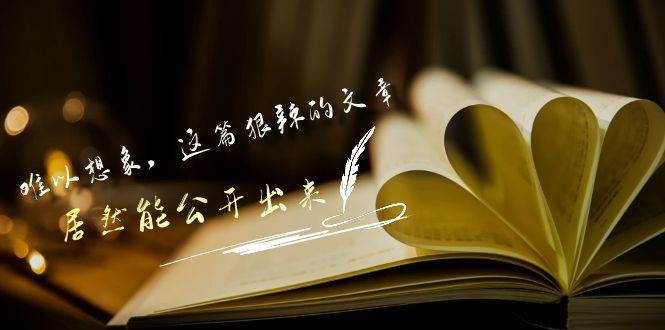 某付费文章《难以 想象，这篇狠辣的文章，居然能公开出来》凯哥轻创网-网创项目资源站-副业项目-创业项目-搞钱项目凯哥轻创网