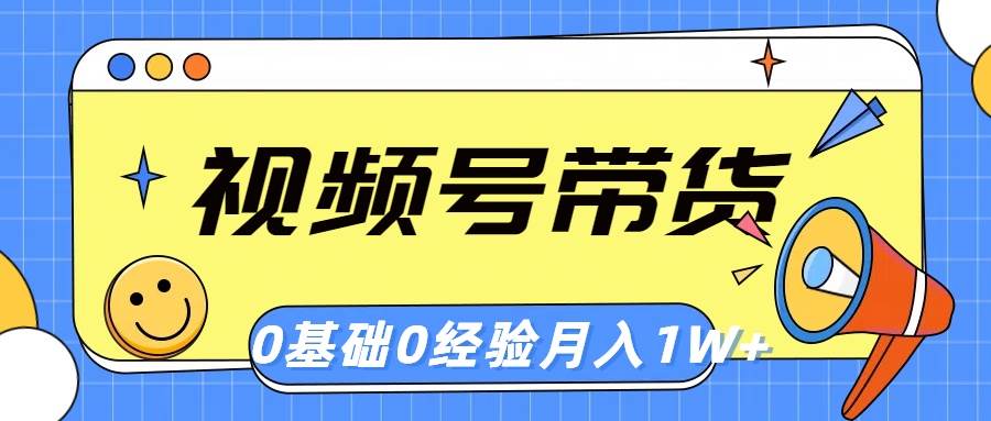 视频号轻创业带货，零基础，零经验，月入1w+凯哥轻创网-网创项目资源站-副业项目-创业项目-搞钱项目凯哥轻创网