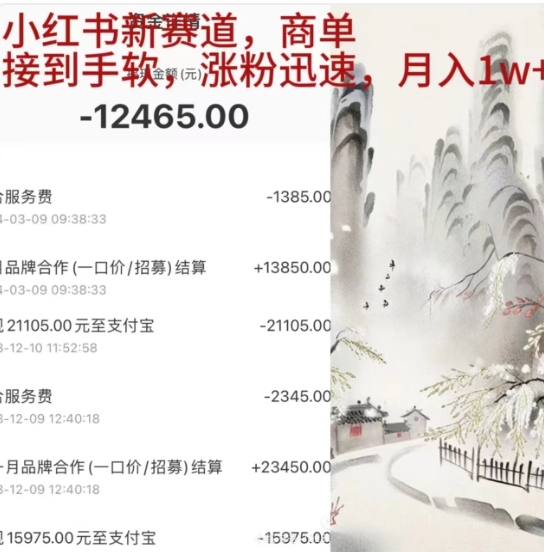 小红书新赛道，商单接到手软，涨粉迅速，一个月1w+凯哥轻创网-网创项目资源站-副业项目-创业项目-搞钱项目凯哥轻创网