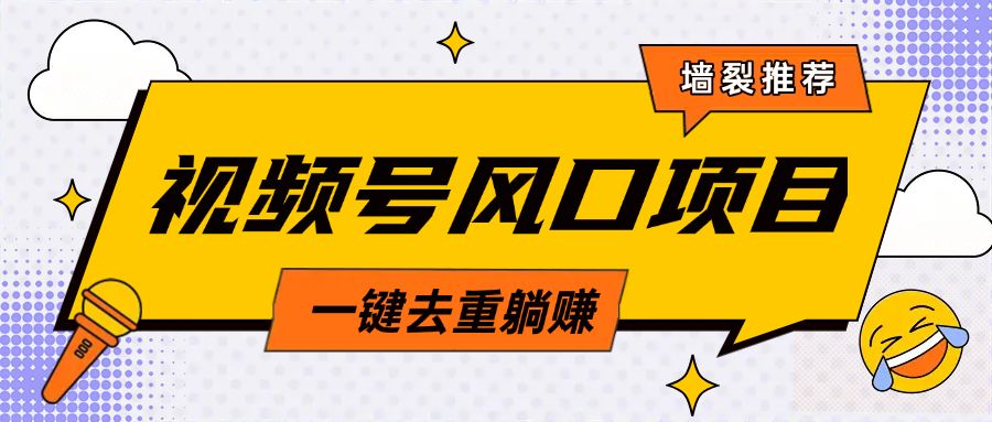 视频号风口蓝海项目，中老年人的流量密码，简单无脑，一键去重，轻松月入过万凯哥轻创网-网创项目资源站-副业项目-创业项目-搞钱项目凯哥轻创网