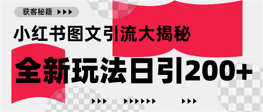 小红书图文引流，只需一张图片即可撬动百万流量，日引200+创业粉凯哥轻创网-网创项目资源站-副业项目-创业项目-搞钱项目凯哥轻创网