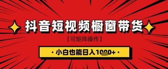 抖音短视频食品橱窗带货，小白轻松上手日入1k+【揭秘】凯哥轻创网-网创项目资源站-副业项目-创业项目-搞钱项目凯哥轻创网