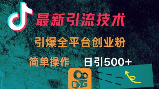 最新引流方法，引爆全平台的一个创业粉，简单操作日引300+凯哥轻创网-网创项目资源站-副业项目-创业项目-搞钱项目凯哥轻创网