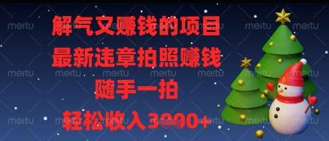 解气又挣钱的项目，最新违章拍照挣钱，随手一拍，轻松收入多张【揭秘】凯哥轻创网-网创项目资源站-副业项目-创业项目-搞钱项目凯哥轻创网
