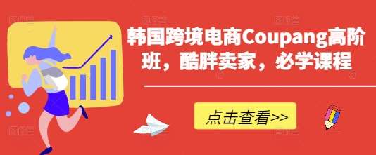 韩国跨境电商Coupang高阶班，酷胖卖家，必学课程凯哥轻创网-网创项目资源站-副业项目-创业项目-搞钱项目凯哥轻创网