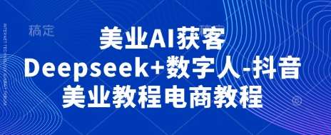 美业AI获客Deepseek+数字人-抖音美业教程电商教程凯哥轻创网-网创项目资源站-副业项目-创业项目-搞钱项目凯哥轻创网