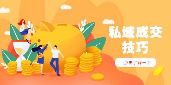 私域成交技巧，帮你从入门到精通，破解四大痛点，快速变现，轻松收钱凯哥轻创网-网创项目资源站-副业项目-创业项目-搞钱项目凯哥轻创网