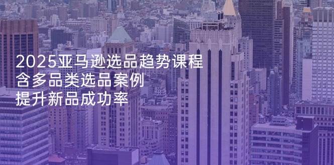 （14434期）2025亚马逊选品趋势课程，含多品类选品案例，提升新品成功率凯哥轻创网-网创项目资源站-副业项目-创业项目-搞钱项目凯哥轻创网