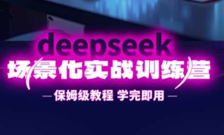 DeepSeek场景化实战训练营，保姆级教程，学完即用，手把手教你用DeepSeek提升效率凯哥轻创网-网创项目资源站-副业项目-创业项目-搞钱项目凯哥轻创网