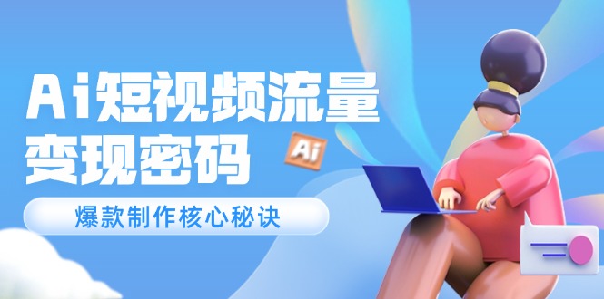 （14875期）Ai短视频流量密码，爆款制作核心秘诀，120万案例深度解析凯哥轻创网-网创项目资源站-副业项目-创业项目-搞钱项目凯哥轻创网