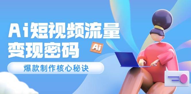 Ai短视频流量密码，爆款制作核心秘诀，120万案例深度解析凯哥轻创网-网创项目资源站-副业项目-创业项目-搞钱项目凯哥轻创网