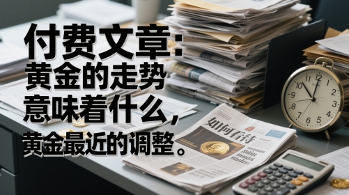 付费文章：黄金的走势意味着什么，如何看待黄金最近的调整凯哥轻创网-网创项目资源站-副业项目-创业项目-搞钱项目凯哥轻创网