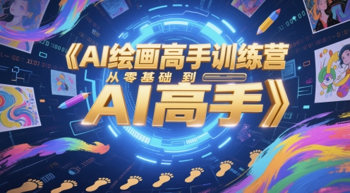 AI绘画高手训练营，从零基础到AI高手凯哥轻创网-轻创网-创业网-网创项目资源站-副业项目-创业项目-搞钱项目凯哥轻创网