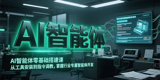 （15257期）AI智能体零基础搭建课，从工具安装到指令调教，掌握行业专属智能体开发…凯哥轻创网-网创项目资源站-副业项目-创业项目-搞钱项目凯哥轻创网