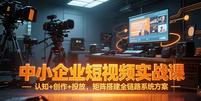 （15249期）中小企业短视频实战课，认知+创作+投放，矩阵搭建全链路系统方案凯哥轻创网-网创项目资源站-副业项目-创业项目-搞钱项目凯哥轻创网