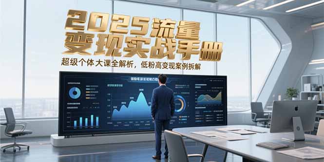 （15188期）2025流量变现实战手册，超级个体大课全解析，低粉高变现案例拆解凯哥轻创网-网创项目资源站-副业项目-创业项目-搞钱项目凯哥轻创网