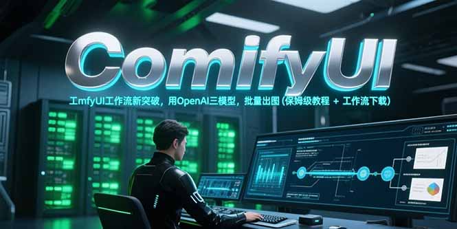 （15191期）ComfyUI工作流新突破，用OpenAI三模型，批量出图(保姆级教程+工作流下载)凯哥轻创网-网创项目资源站-副业项目-创业项目-搞钱项目凯哥轻创网