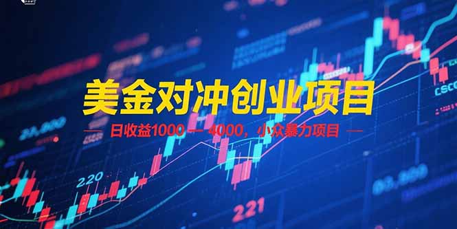 （15187期）美金对冲创业项目，日收益 1000 – 4000，小众暴力项目凯哥轻创网-网创项目资源站-副业项目-创业项目-搞钱项目凯哥轻创网