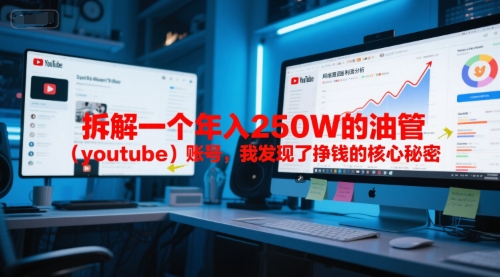 付费文章：拆解一个年入250W的油管（youtube）账号，我发现了挣钱的核心秘密凯哥轻创网-网创项目资源站-副业项目-创业项目-搞钱项目凯哥轻创网